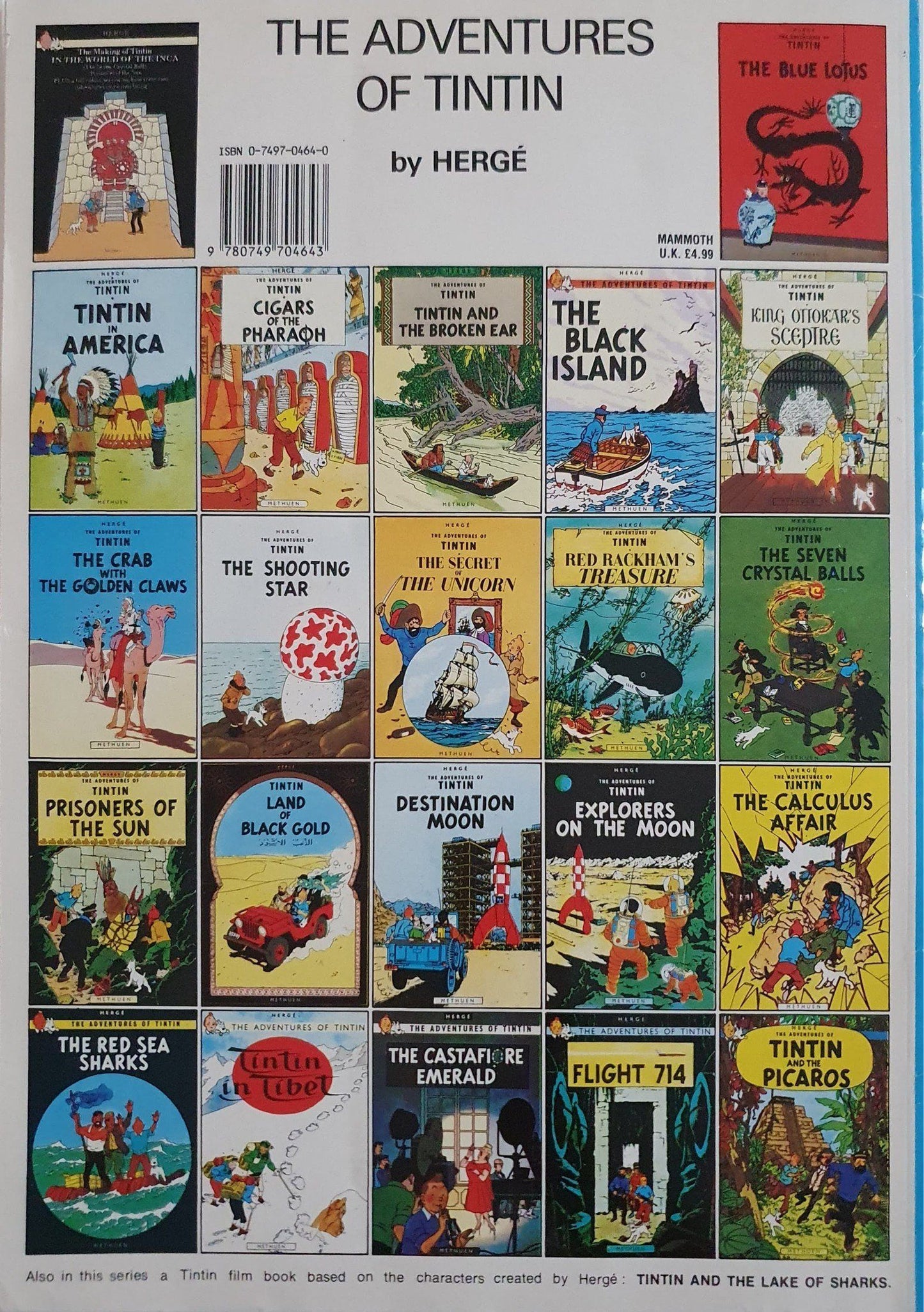The Adventures of TinTin - Cigars Of The Pharaoh Like New Tintin (6176346374329)