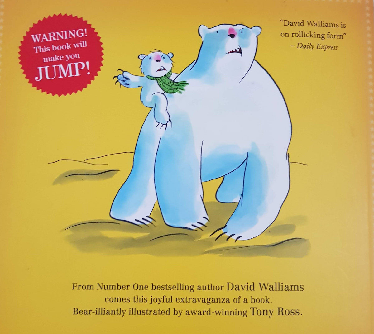 The Bear who went boo Like New. 3-6 yrs David Walliams (6538980032697)