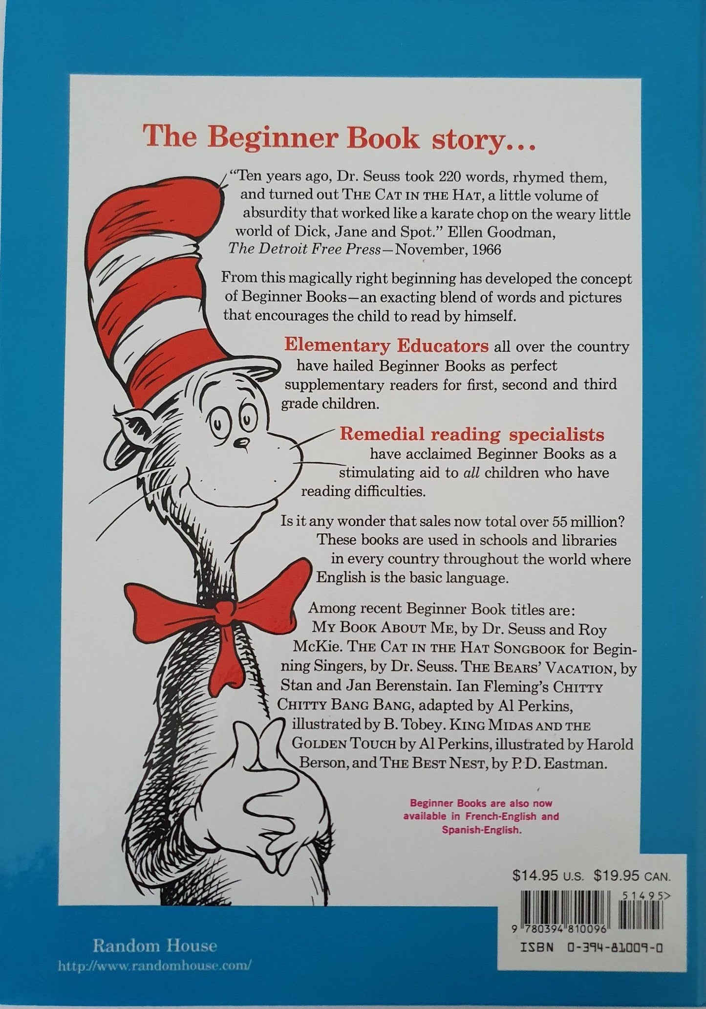 The Cat in the Hat Beginner Book Dictionary Like New Not Applicable (4606867832887)