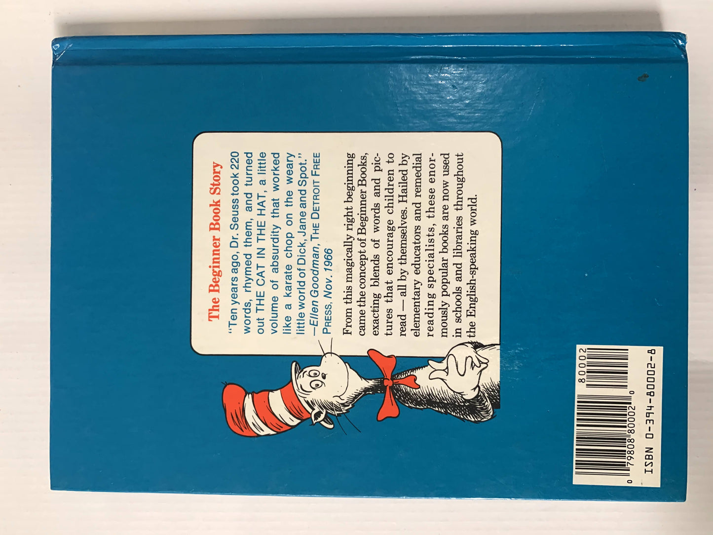 The Cat in the hat comes back Very Good, 0-5 years Not Applicable (7032296046777)