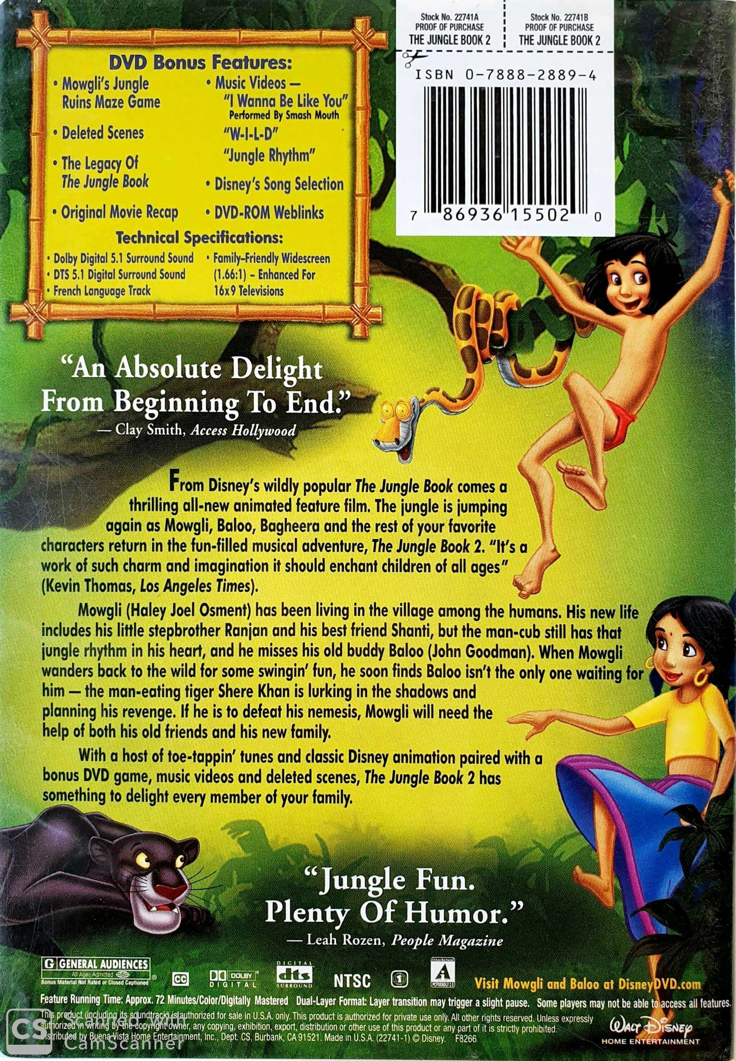 The Jungle Book 2 EN, FR Disney (4606740627511)