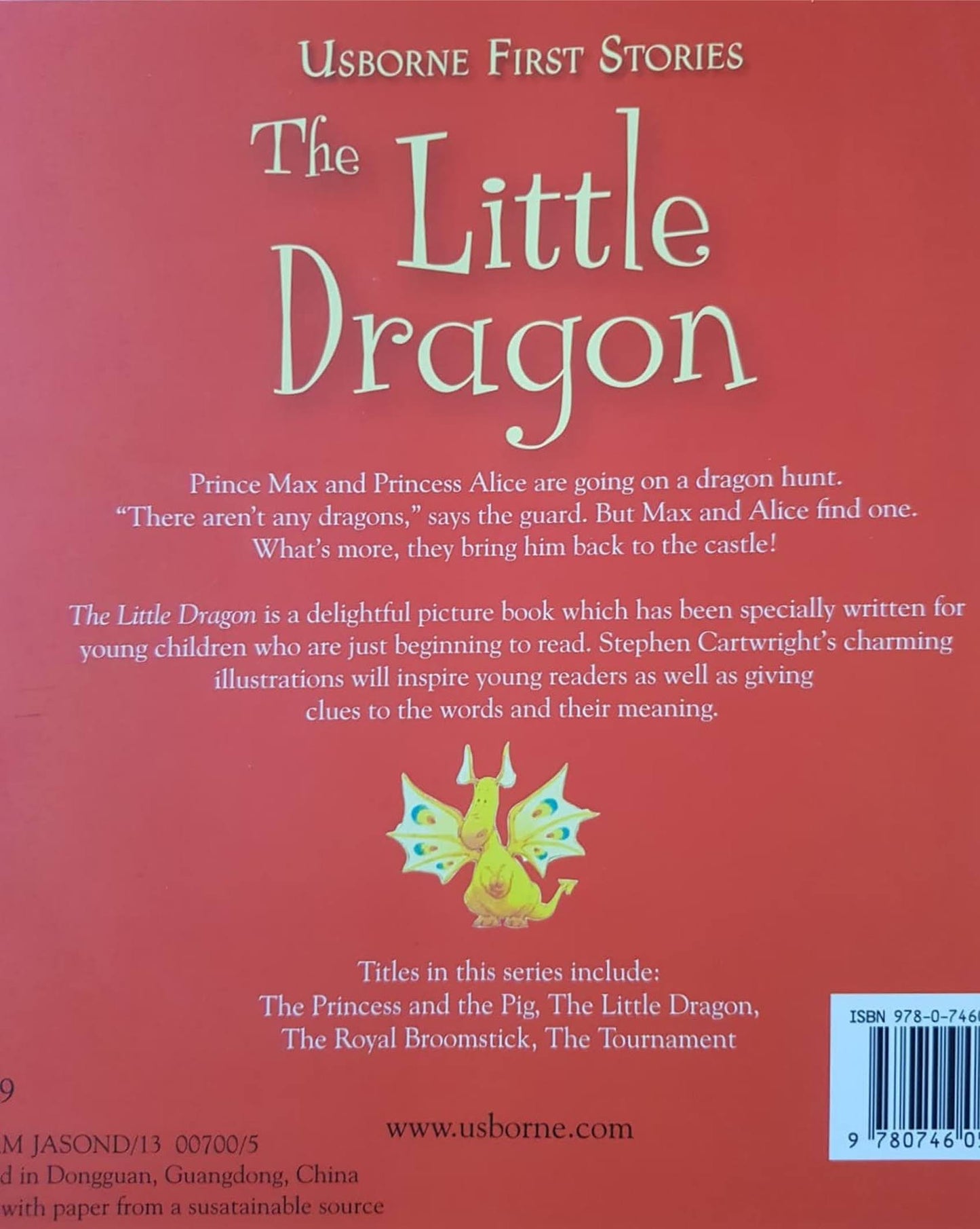 The Little Dragon Like New, 2+ Yrs Usborne (6561547321529)