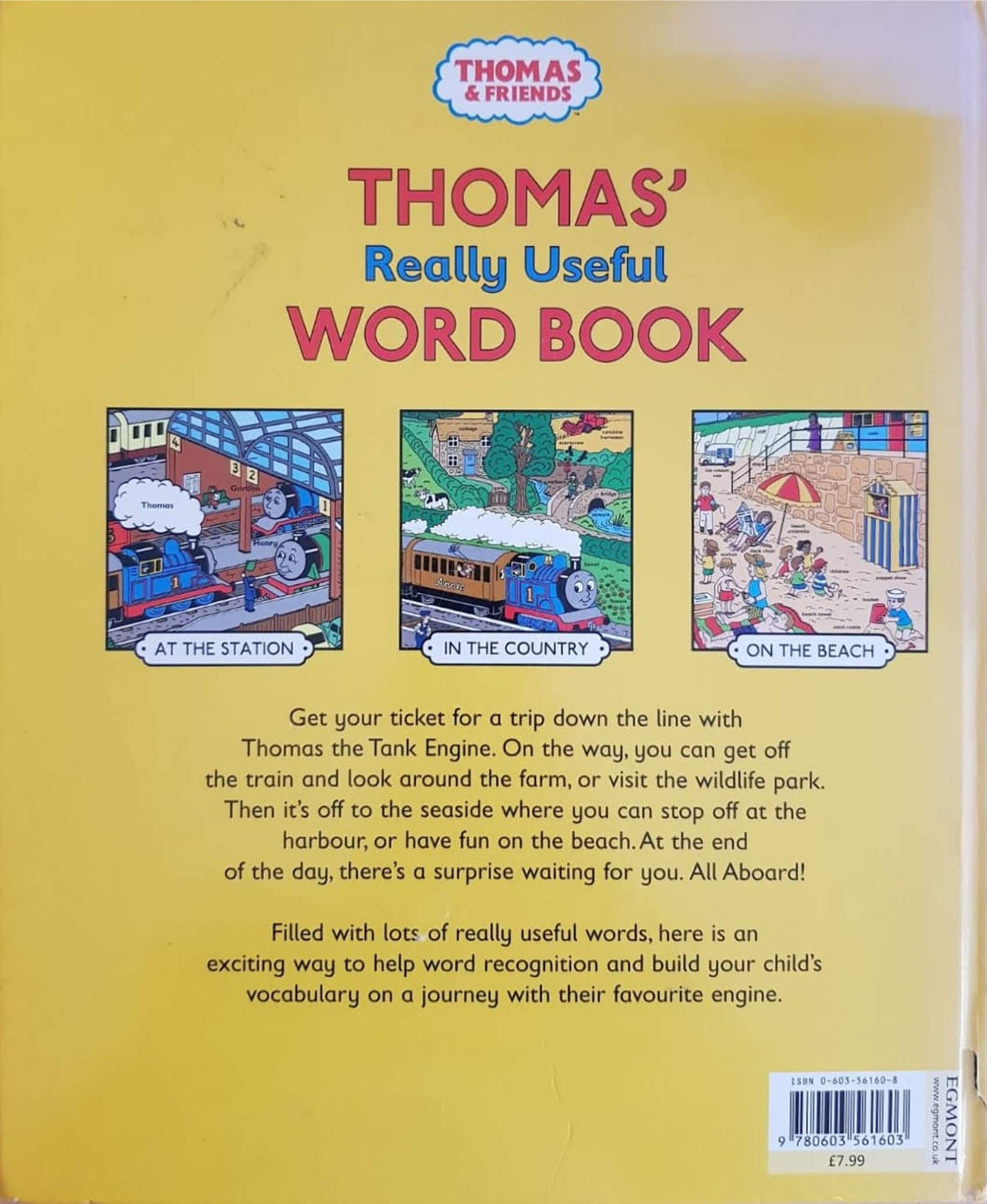 THOMAS -Really Useful WORD BOOK Very Good Thomas & Friends (6203873067193)