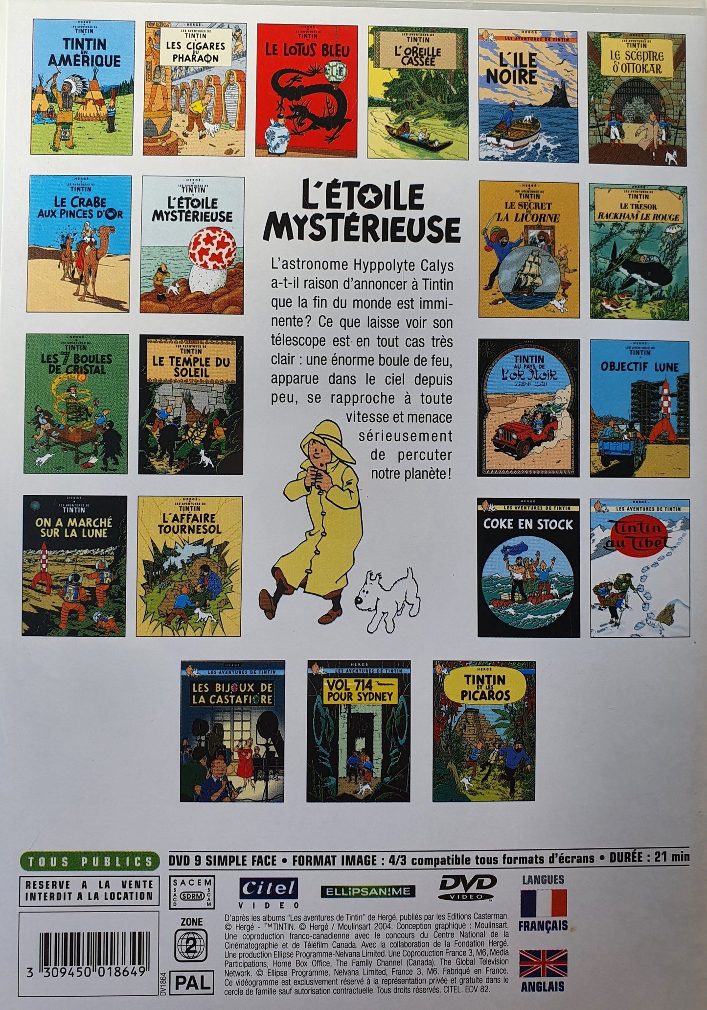 Tintin: L'etoile mysterieuse EN, FR ReCuddles (4601804881975)