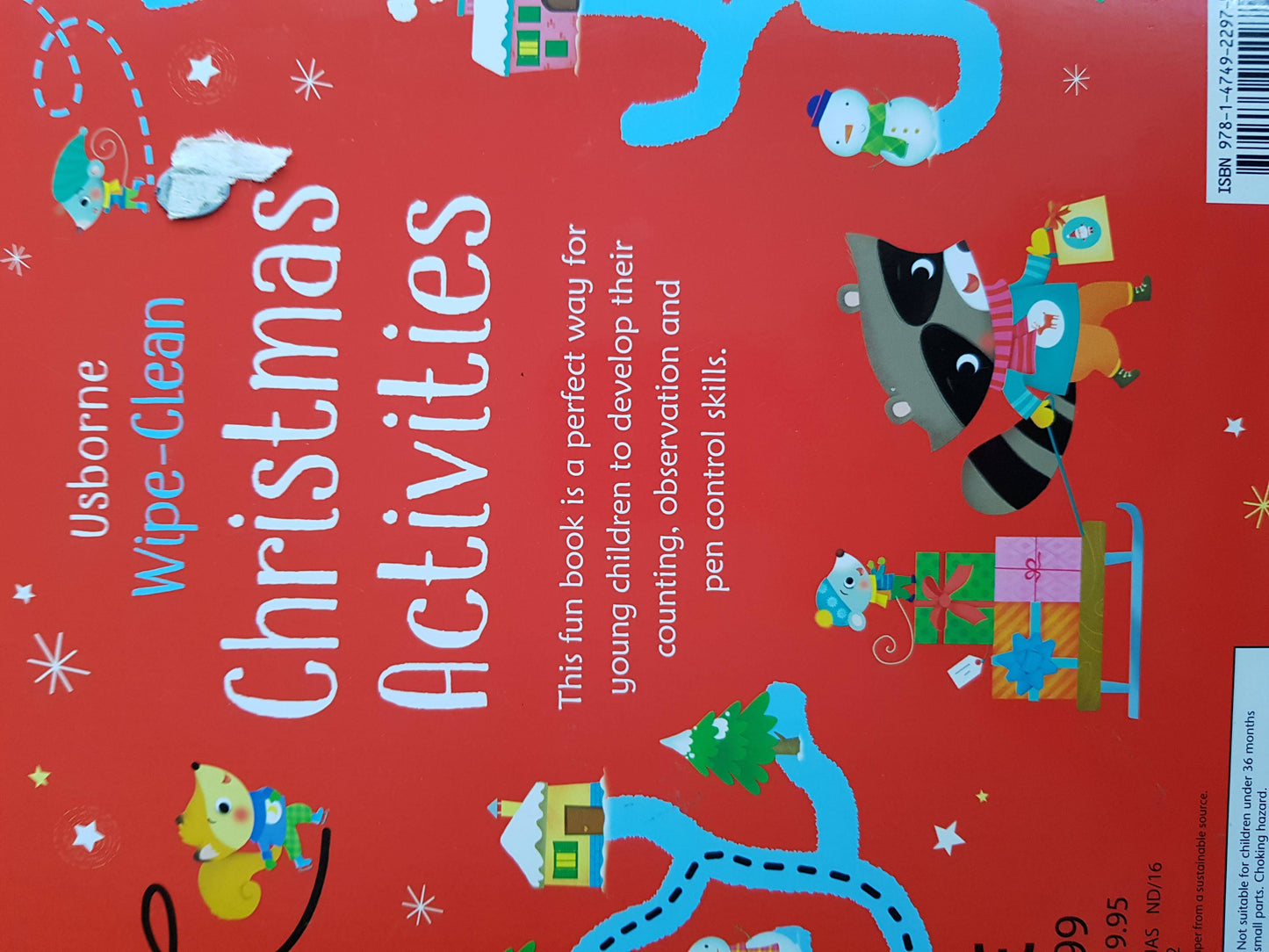 Usborne Wipe-Clean Christmas Activities Very Good Not Applicable (4613605359671)