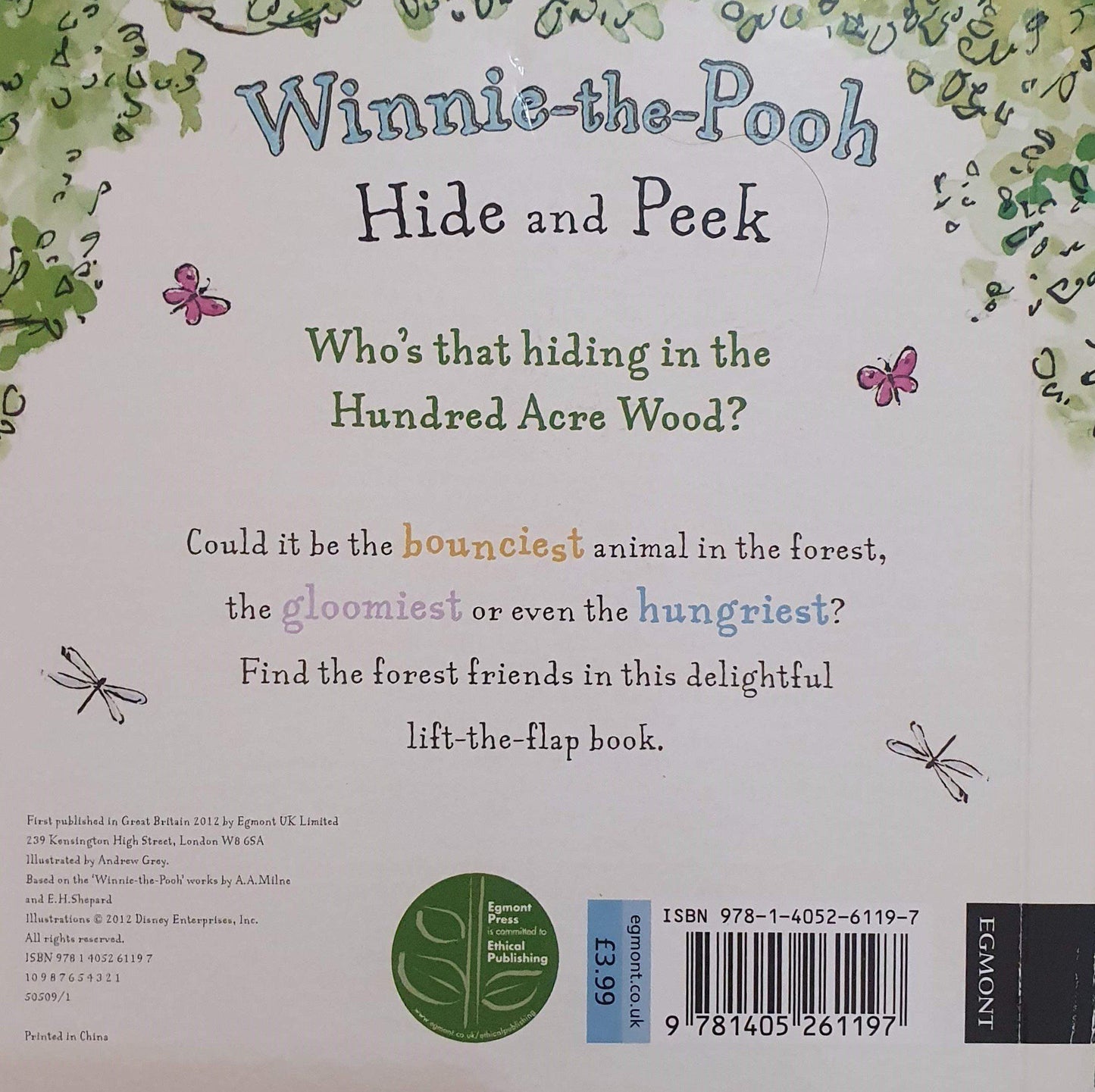 Winnie the Pooh Hide and peek Like New Winnie The Pooh (6151673938105)