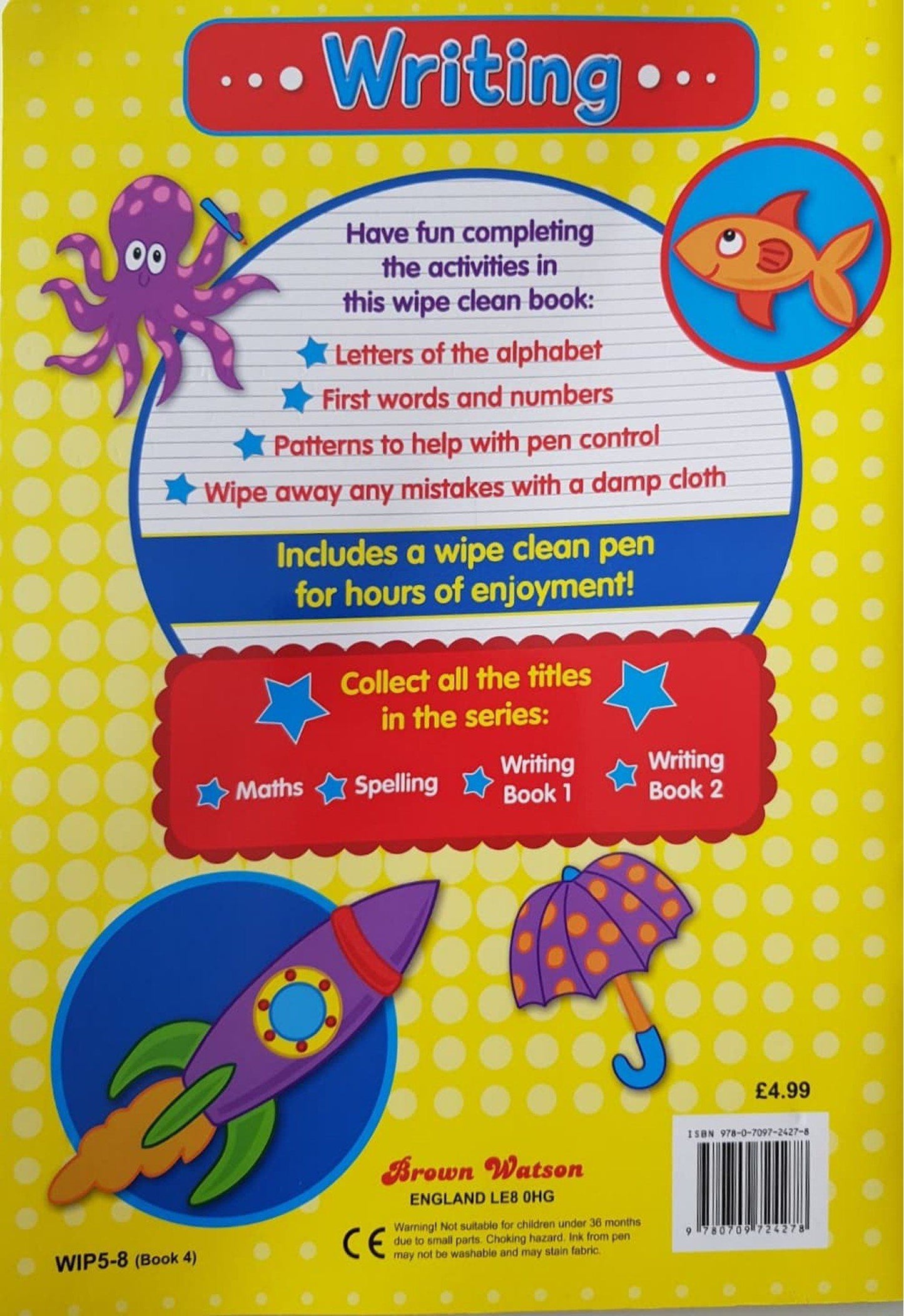 WIPE CLEAN - WRITING Like New, 4+ Yrs Recuddles.ch (6591940034745)