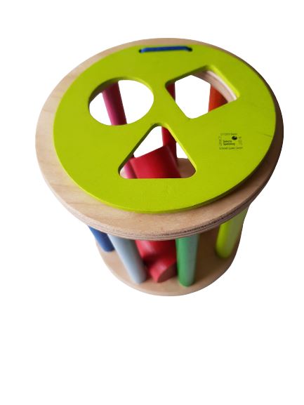 Wooden Shape Sorter Toy - Montessori Inspired Like New, 0- 2 yrs Fisher Price (6545665458361)