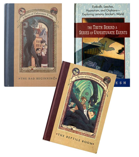 3 Books set : Series of unfortunate events Like New, 8-12 Years Recuddles.ch  (7067390509241) (8337917903065)