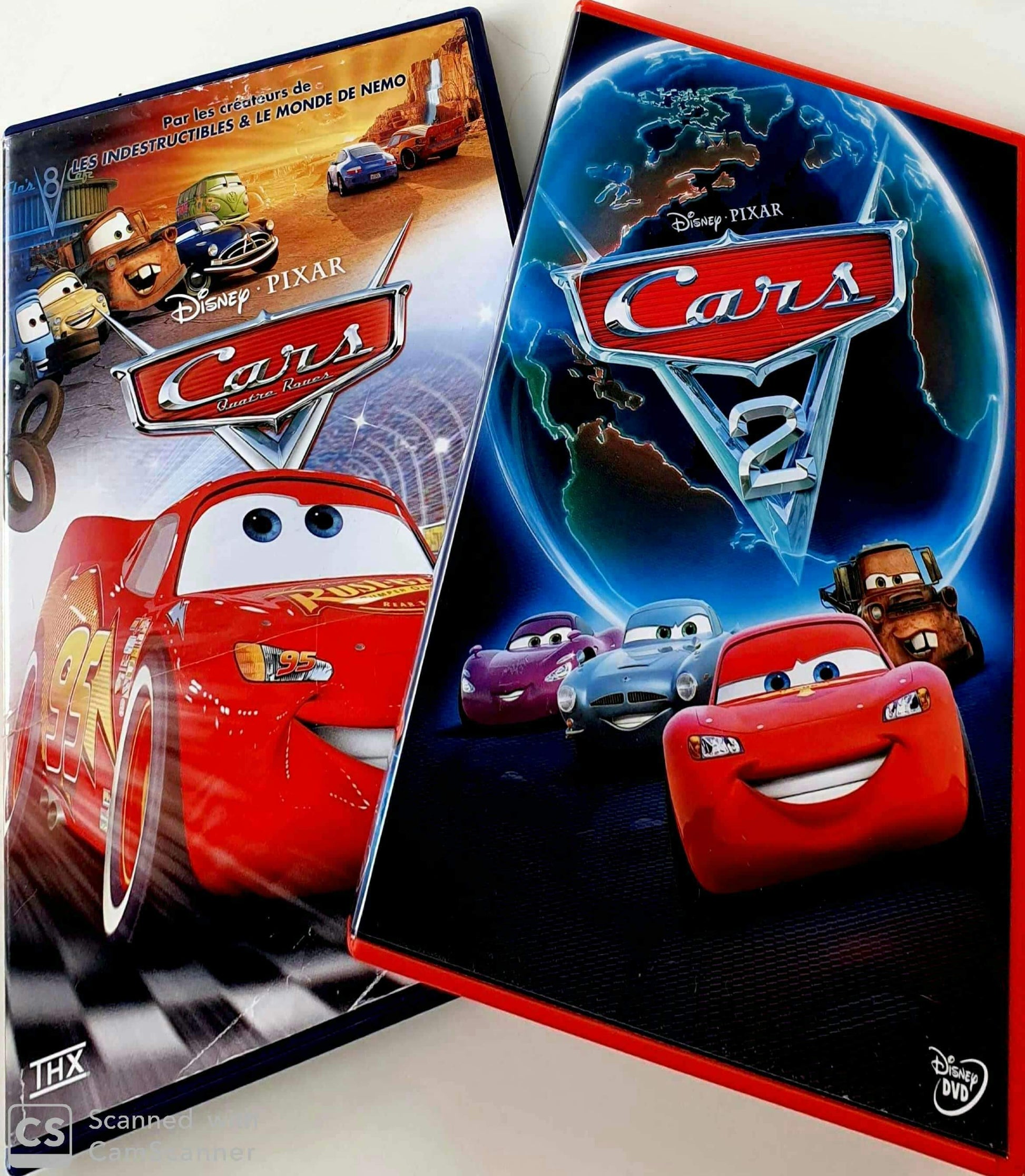 2 DVD Cars and Cars 2 EN, FR Cars  (4606739939383)