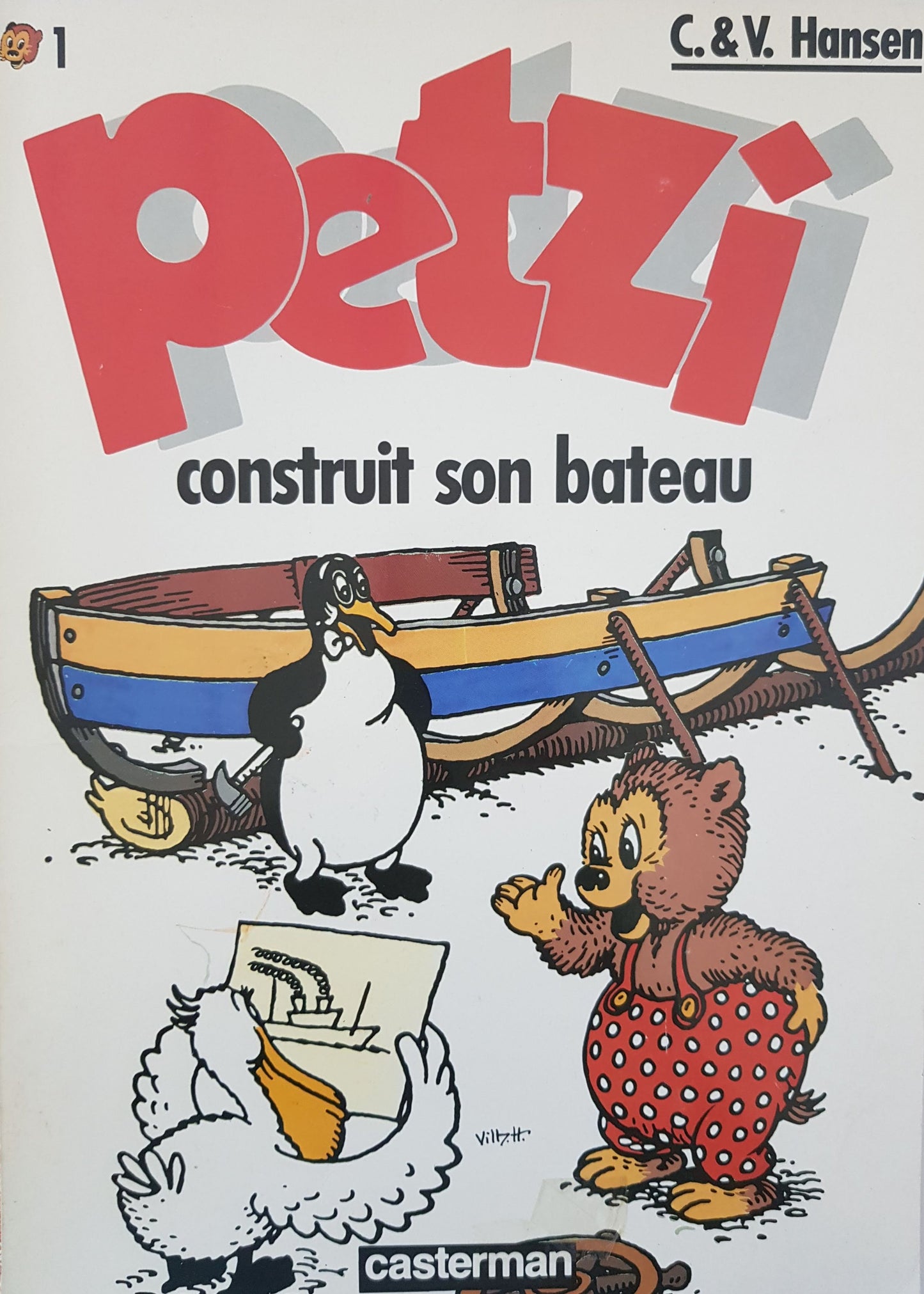 3 Livres: Petzi en plongée, Petzi aux pyramides, Petzi construit son bateau Well Read Petzi  (4597649178679)