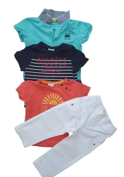 3 T-shirts+ Pant Grain de Ble, 24 months (86 cm) Grain de Ble  (4608319127607)