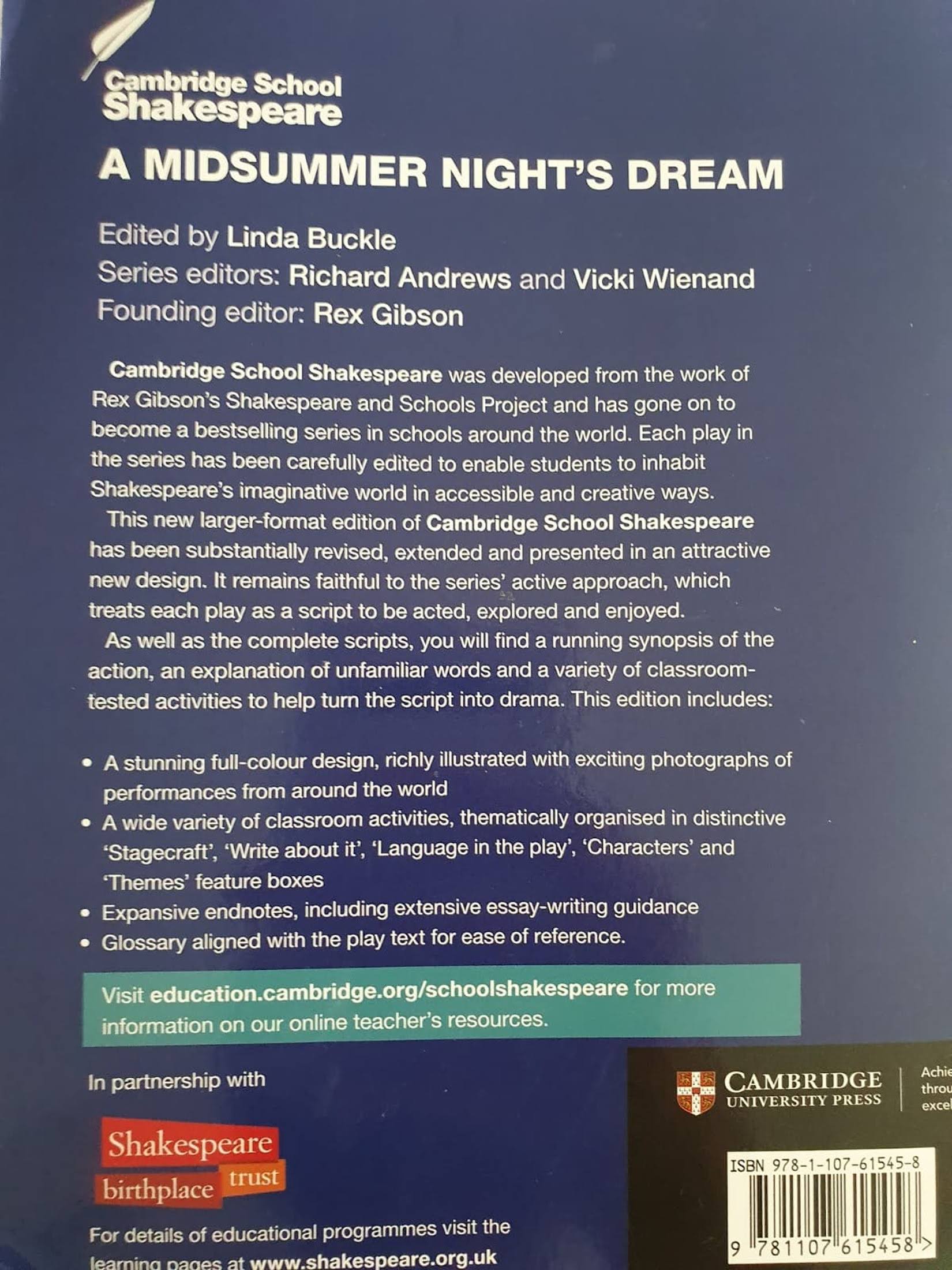 A MIDSUMMERR NIGHT'S DREAM Like New Recuddles.ch  (6166055911609)