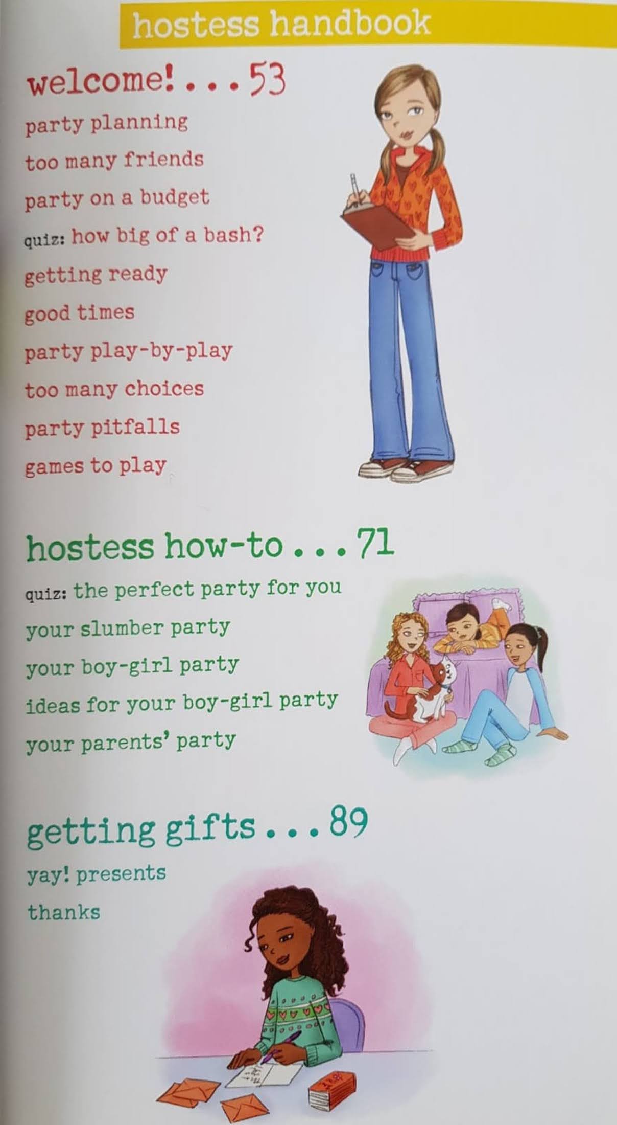 A SMART GIRL'S GUIDE TO PARTIES Like New American Girl  (6261481013433)