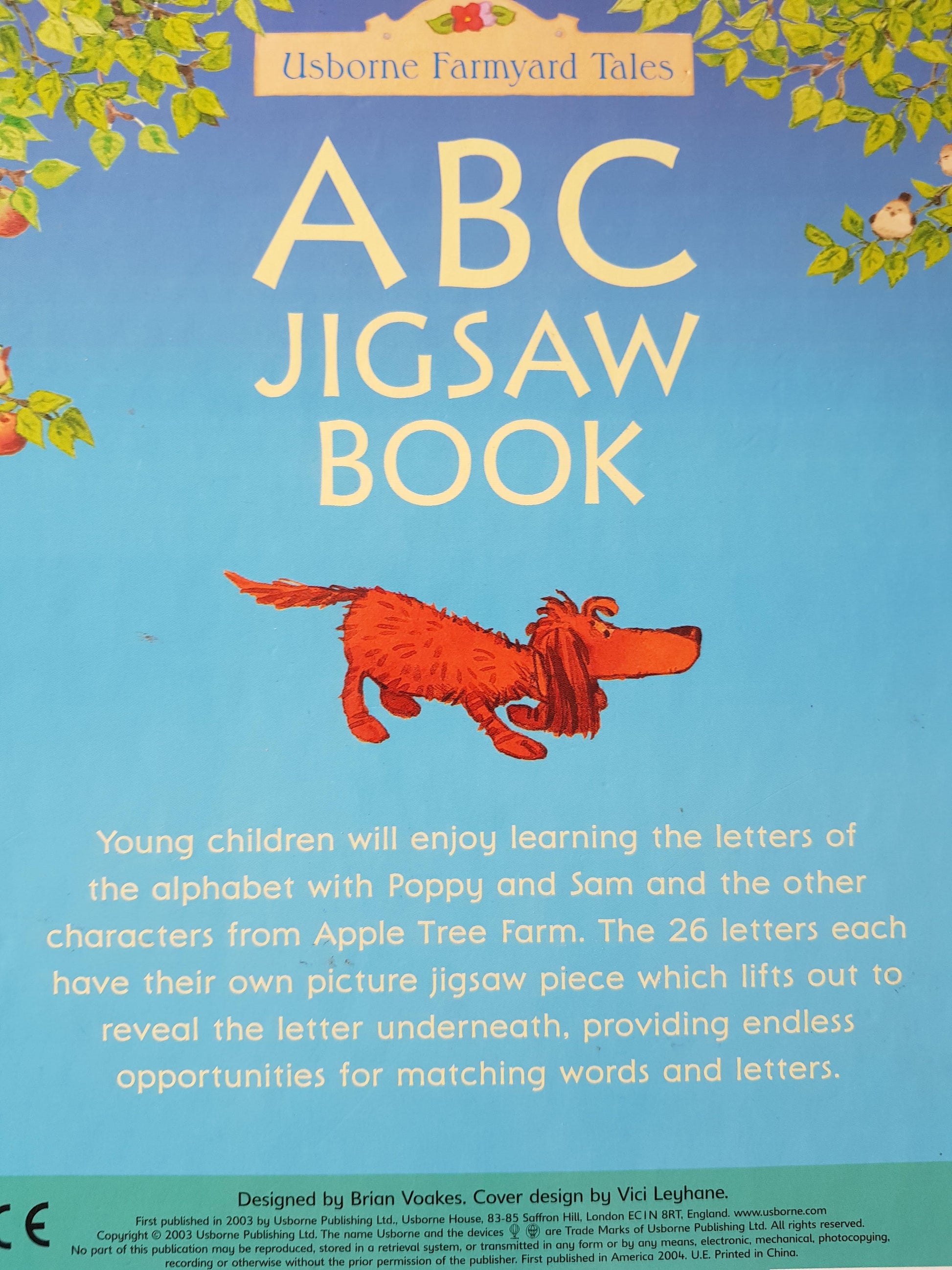 ABC Jigsaw Book Like New Usborne  (6256539336889)