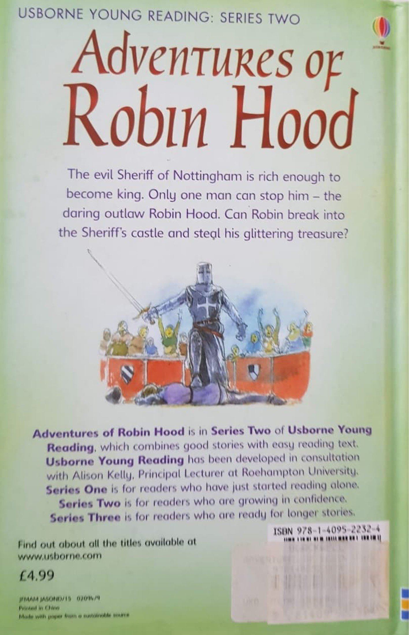 Adventures of Robin Hood Like New, 6+ Yrs Usborne  (6572955664569)