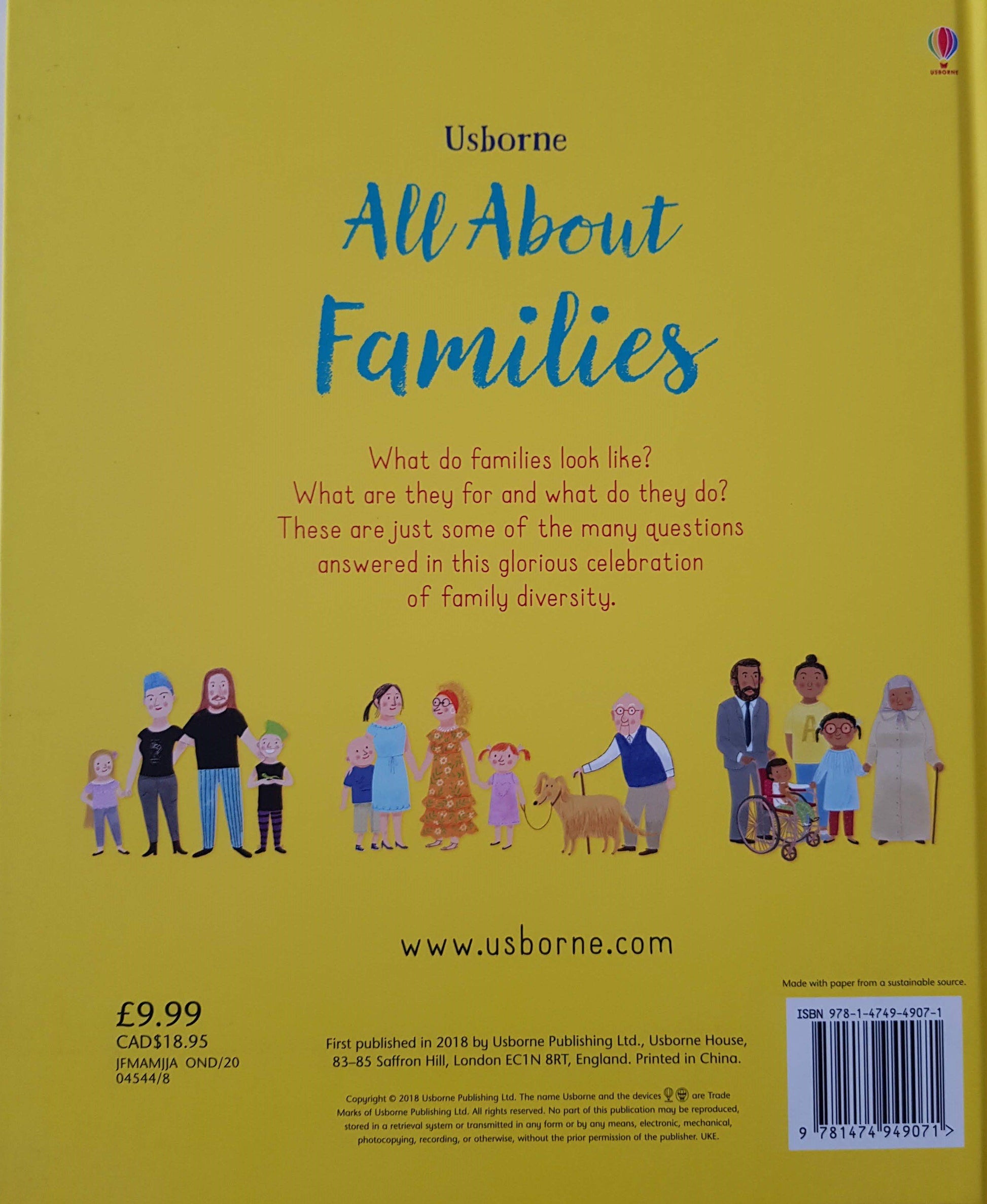 All About Families New Usborne  (6269193224377)