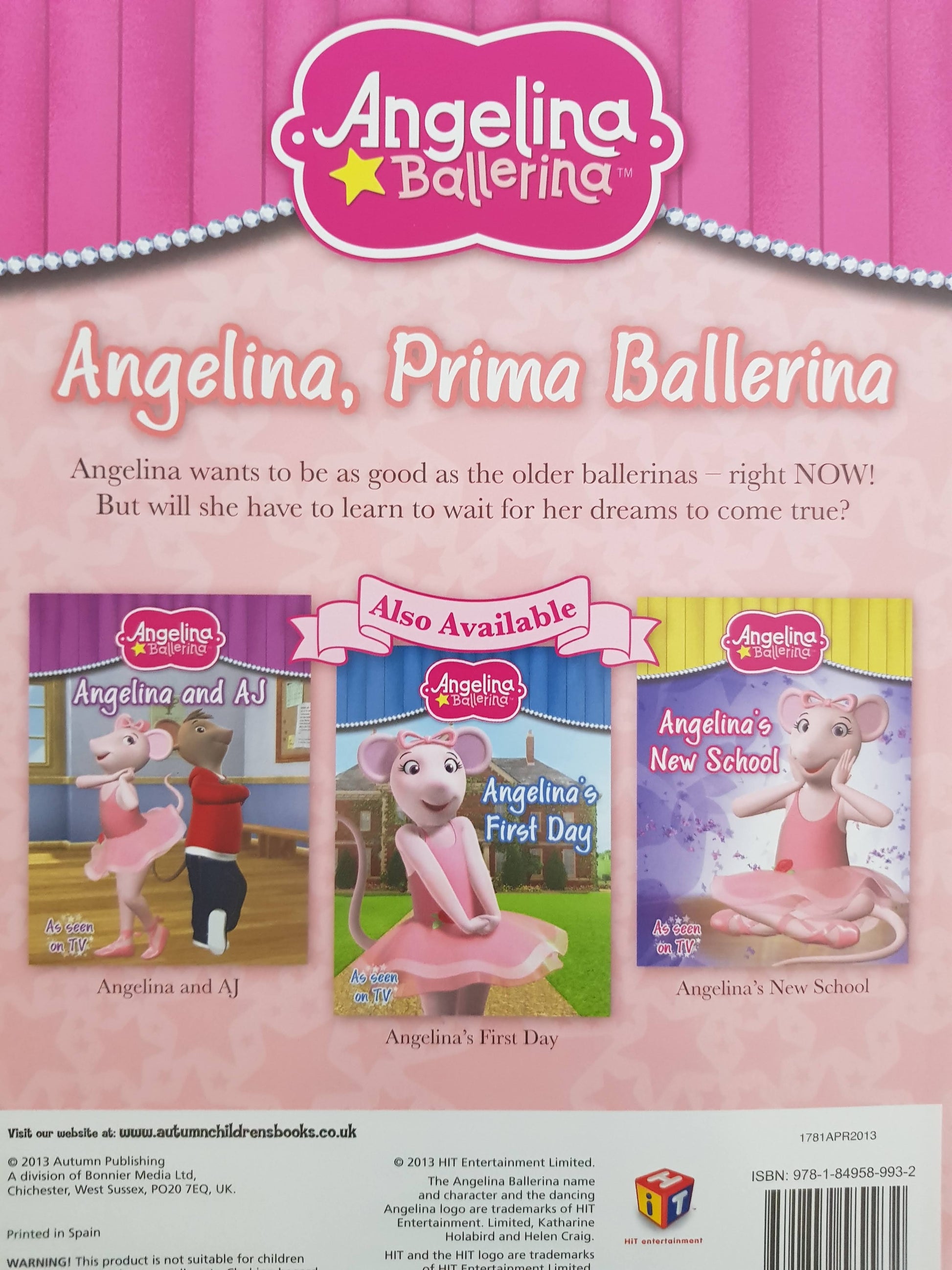 Angelina, Prima Ballerina Like New Angelina  (6086188040377)