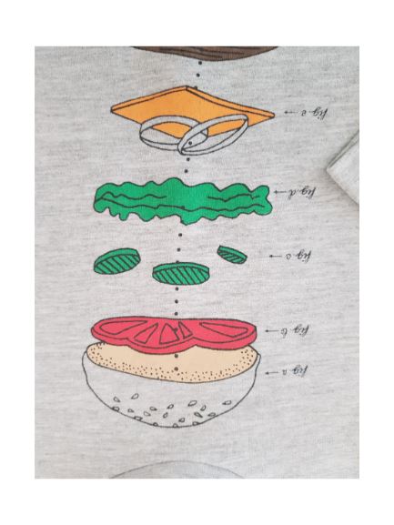 Burger T-shirt YCC , 86 cm YCC Collection  (4612026073143)