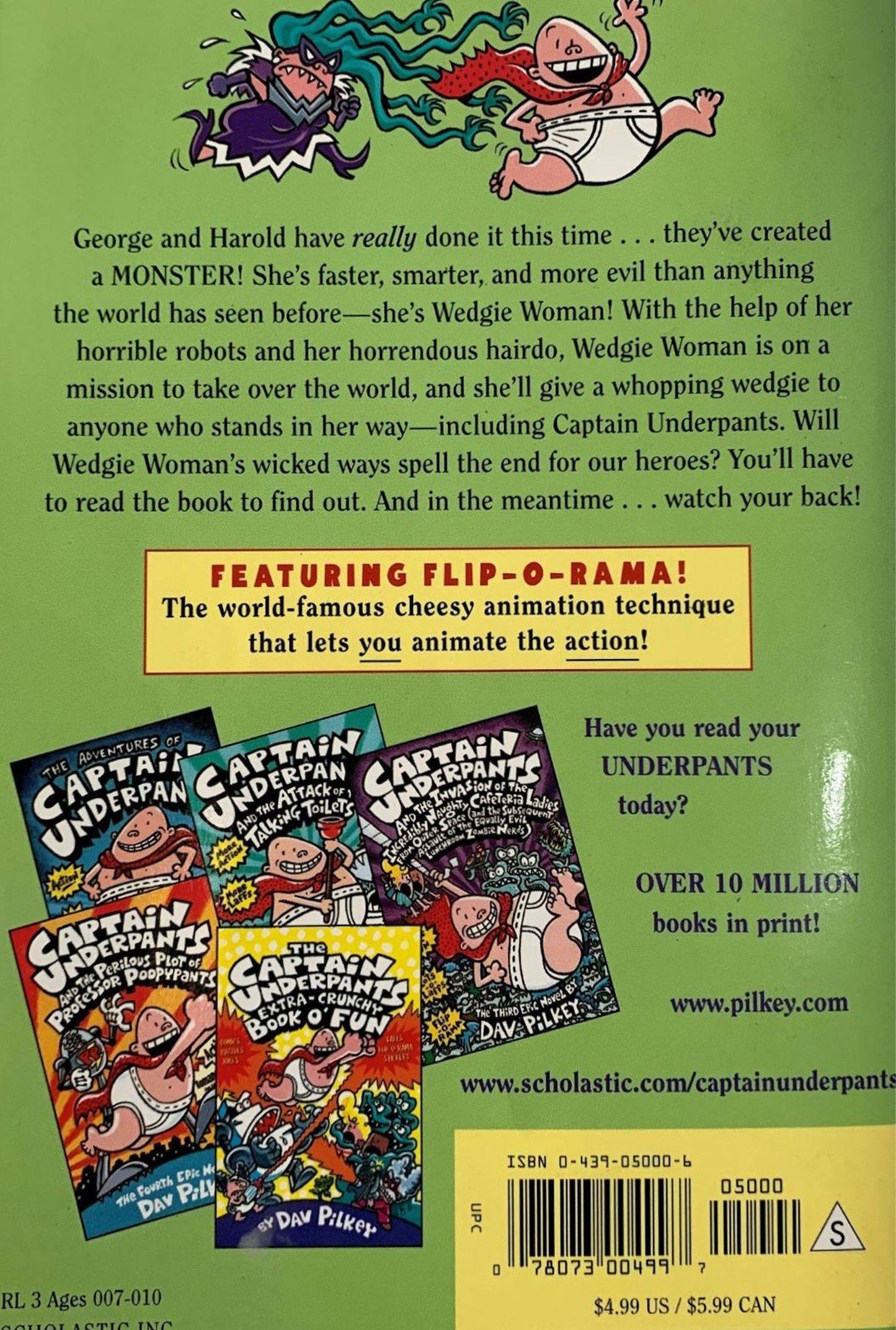 Captain Underpants And The Wrath Of The Wicked Wedgie Women Very Good, 9-12 years Scholastic  (7050830119097)
