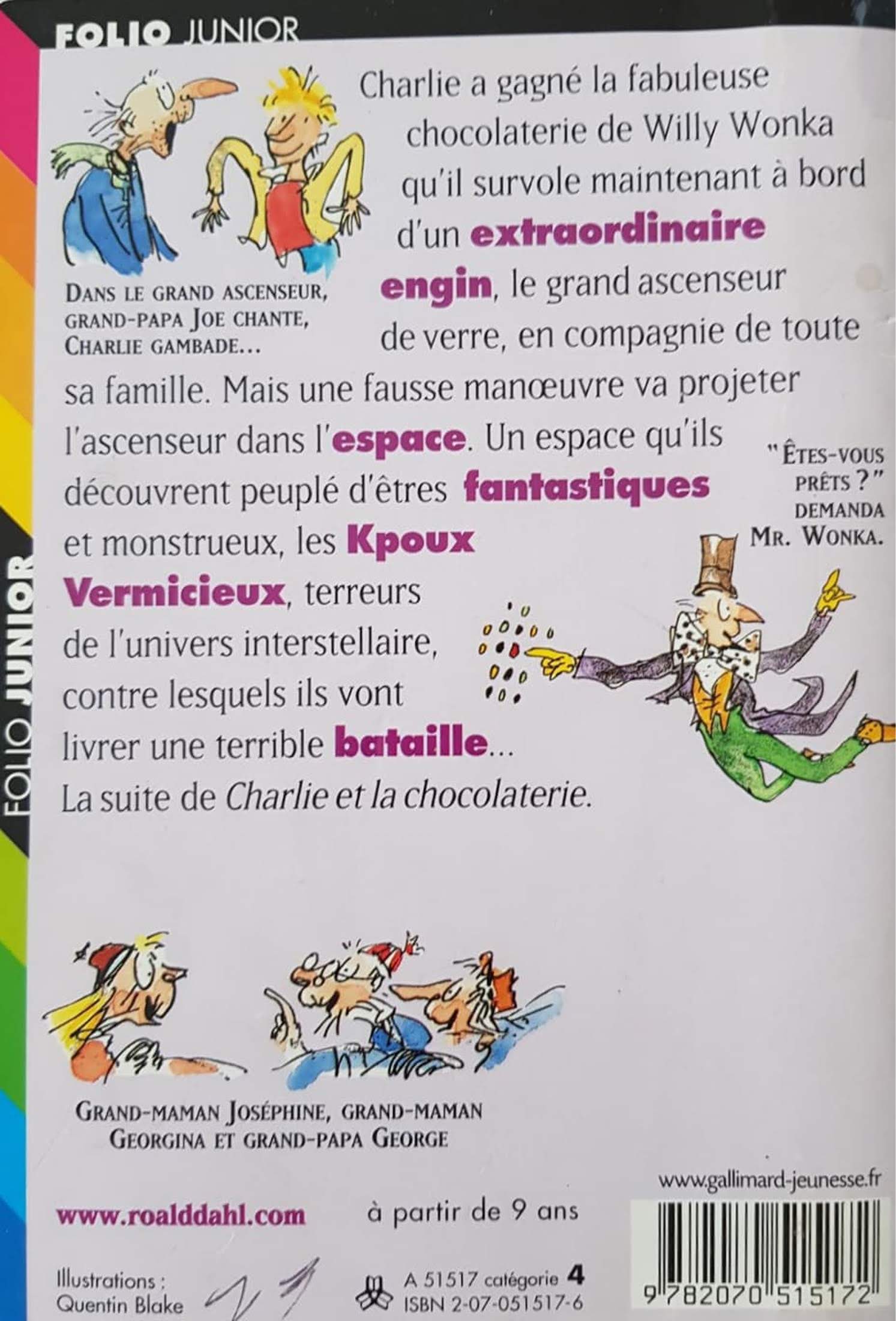 Charlie Et Le Grand Ascenseur De Verre Very Good Roald Dahl  (6259844022457)