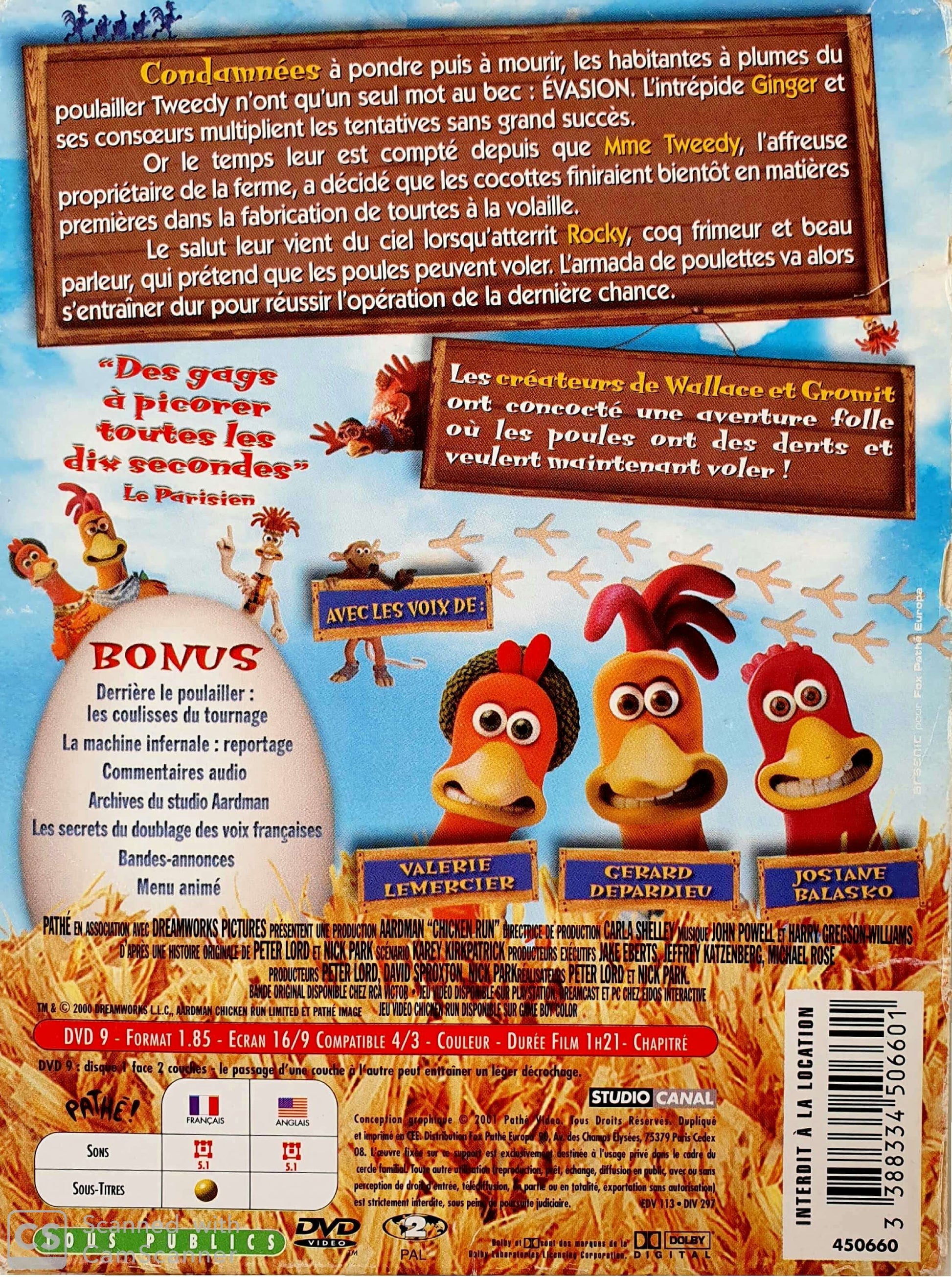 Chicken Run:Un film Pouleversant EN, FR ReCuddles  (4606739972151)