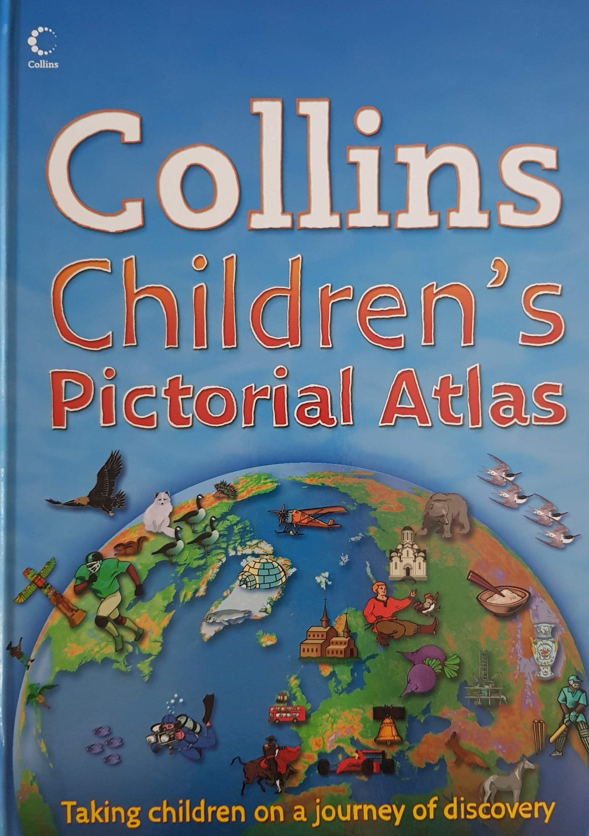 Children's Pictorial Atlas Like New,English Collins  (6088029044921)