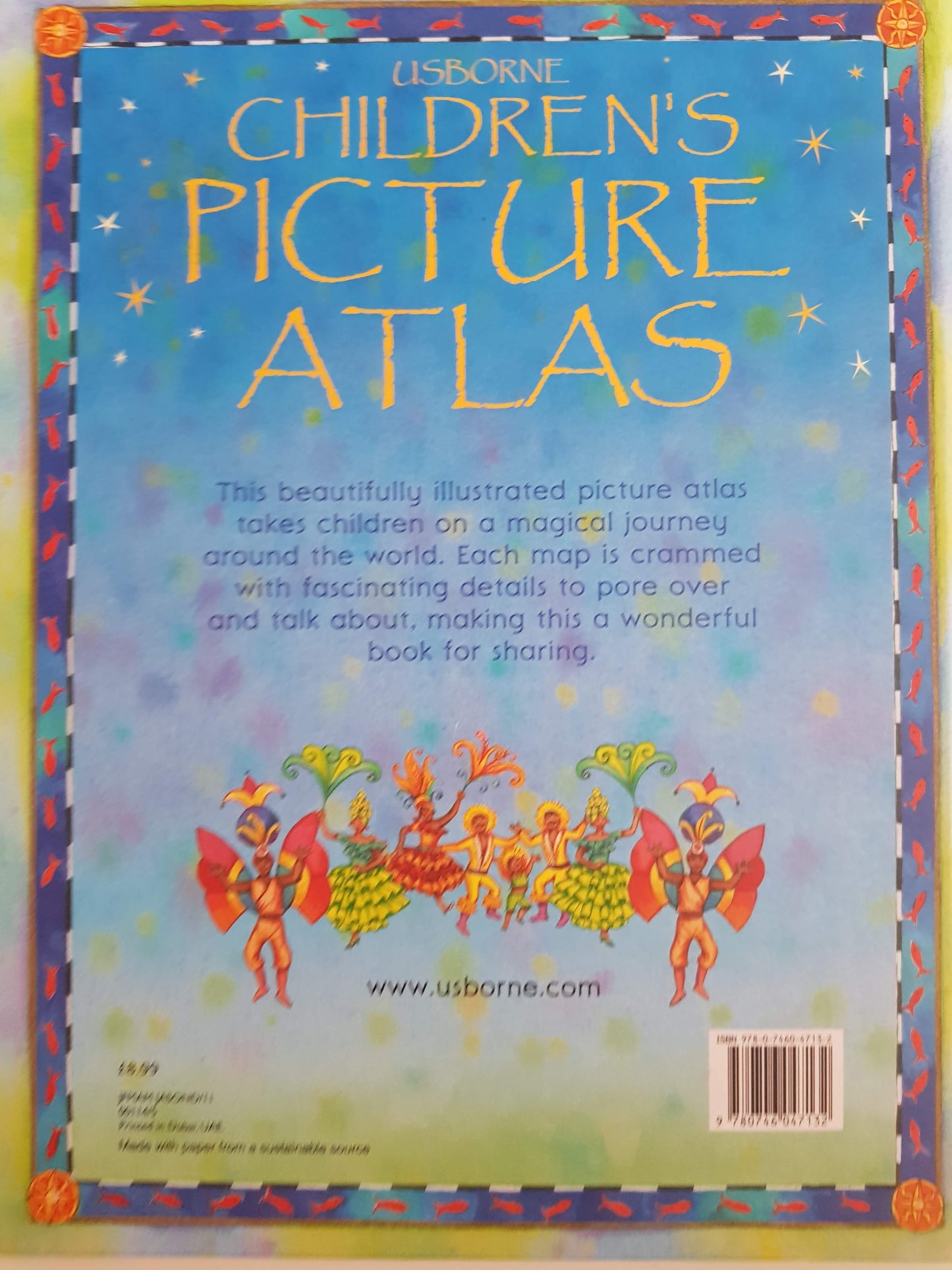 Children's Picture Atlas Like New,English usborne  (6088029077689)