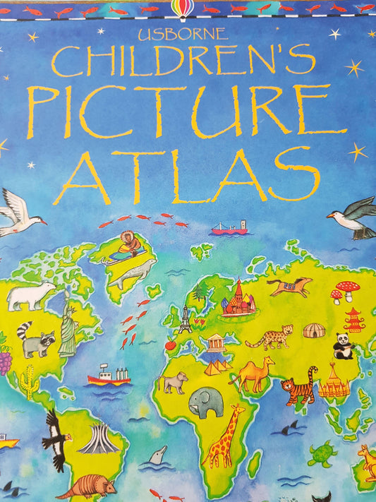 Children's Picture Atlas Like New,English usborne  (6088029077689)