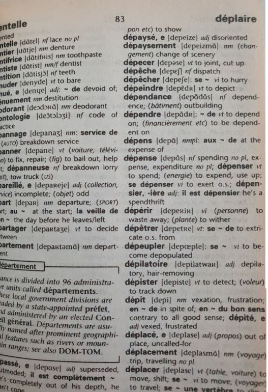 Collins Gem French Dictionary Like New Recuddles.ch  (6093268320441)