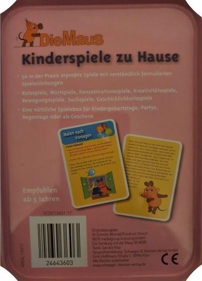 DieMaus Kinderspiele zu Hause Like New Not Applicable  (4627675840567)
