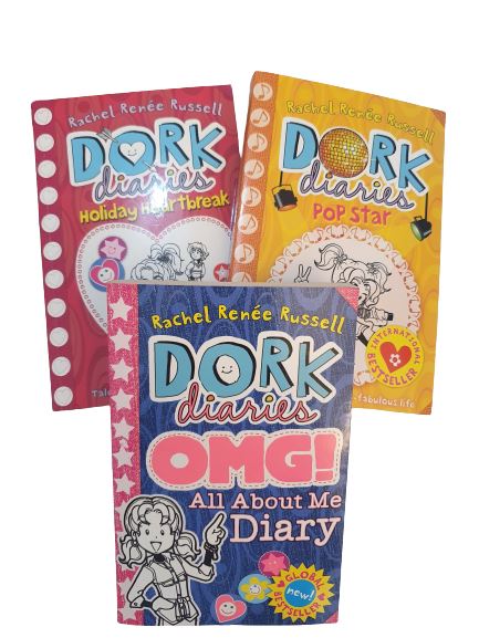 Dork Diaries 3 Books set Like New, 9-12 Years Book Bundle  (7064944050361)