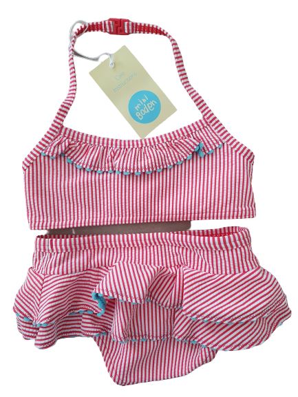 Frill Bikini Set - Pink Mini Boden, 3-4 yrs Mini Boden  (4612405264439)