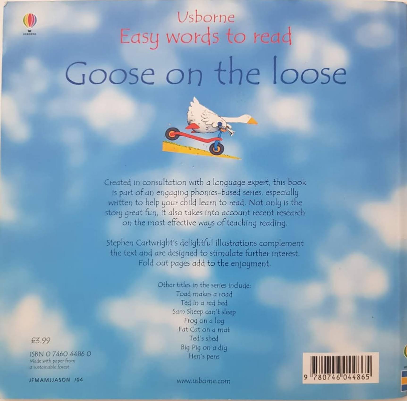 Goose on the Loose Like New, 3+ Yrs Usborne  (6541798080697)