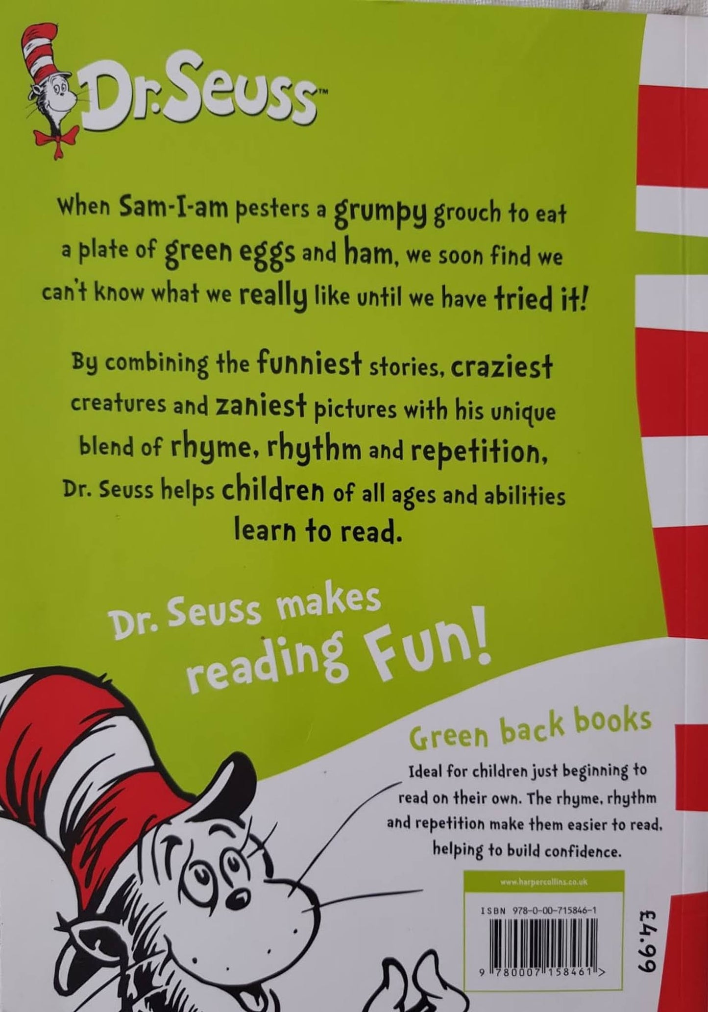 GREEN EGGS AND HAM Like New Dr.Seuss  (6261481144505)