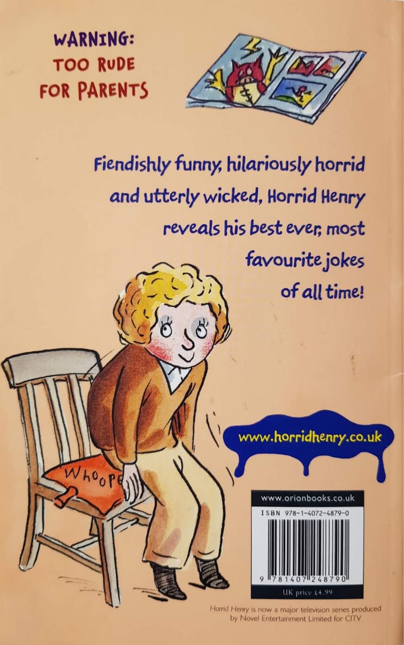 Horrid Henry's All Time Favourite Joke Book Like New, 6+ Yrs Horrid Henry  (6557552902329)