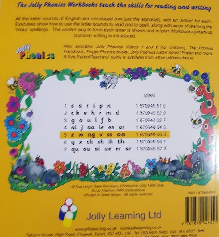 Jolly Phonics Workbook 5 Like New,12+Yrs Recuddles.ch  (6618728530105)