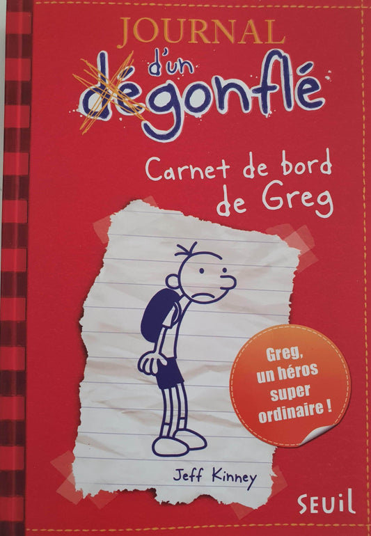Journal d'un dégonflé carnet de bord de Greg Like New Diary of a Wimpy Kid  (6169437765817)