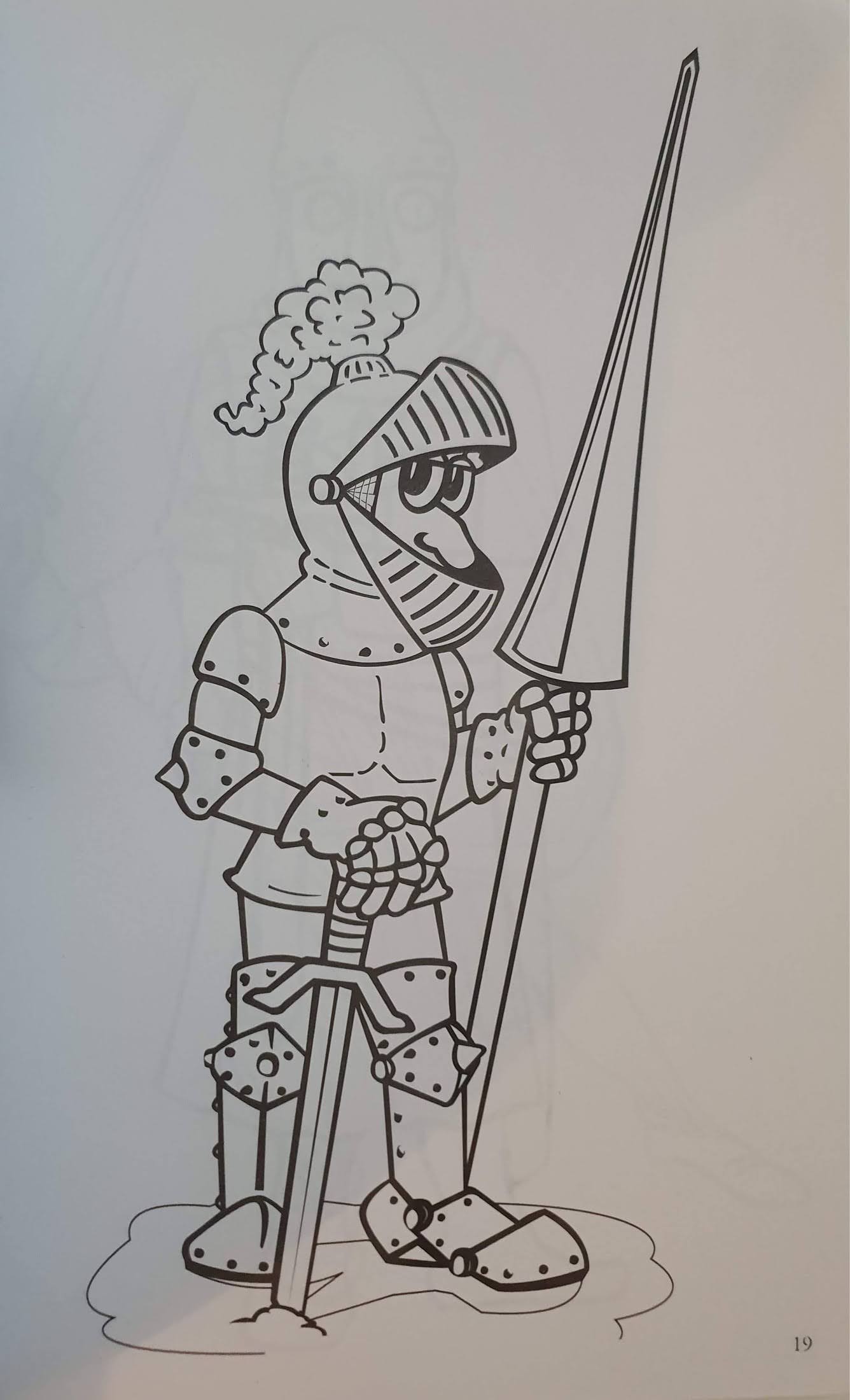 KNIGHTS OF OLD COLOURING BOOK Like New Recuddles.ch  (6220823822521)