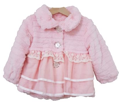 Lace Jacket 2-3 yrs Light Pink jacket with Lace and net  (4626637422647)