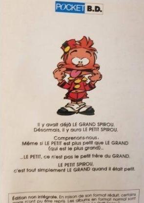 Le Petit Spirou - C'est Pour Ton Bien! Like New Recuddles.ch  (4622625341495)