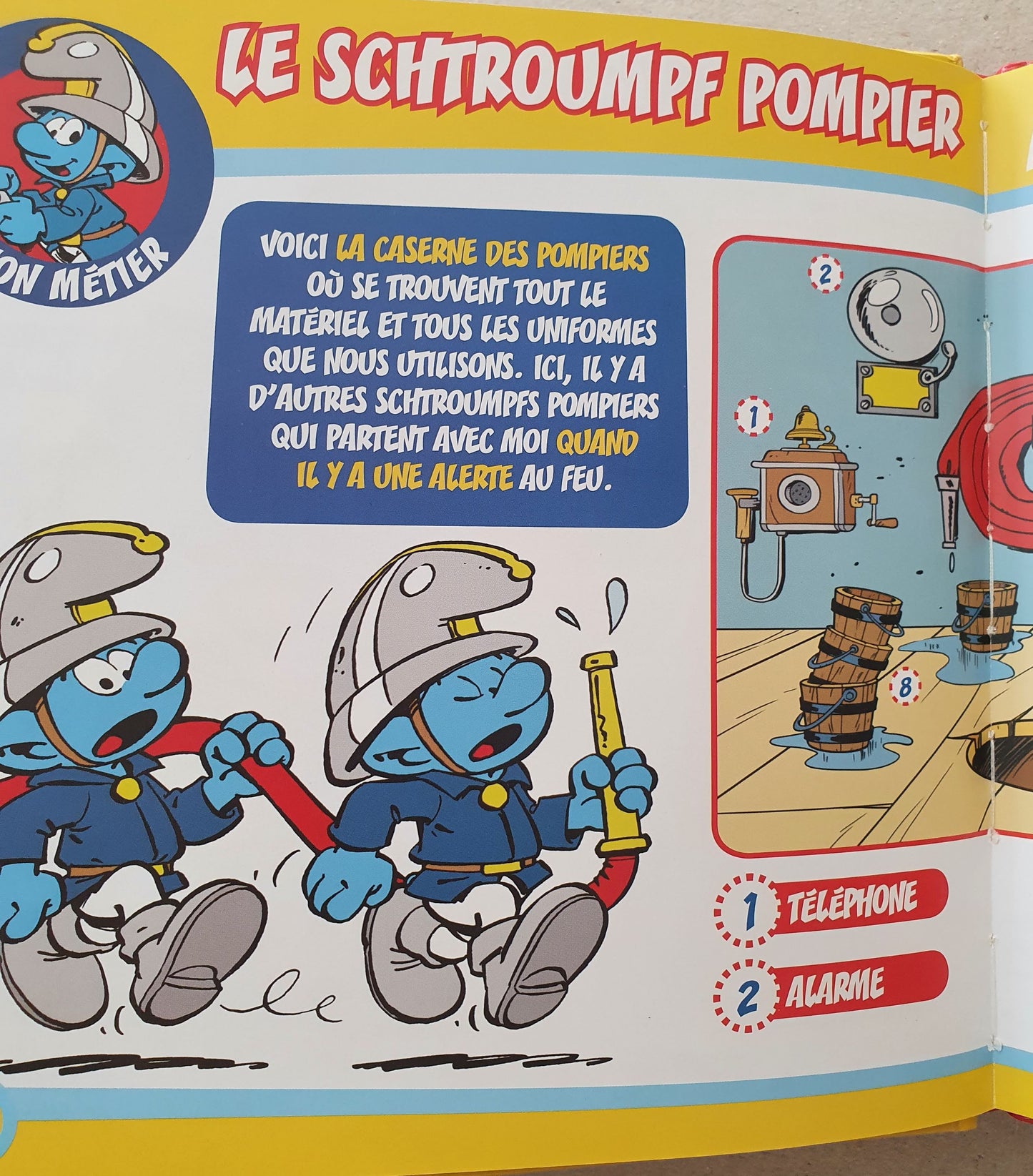 Les Schtroumpfs - le Schtroumpfs Pompier Like New, 3-6 Yrs Recuddles.ch  (6688598130873)