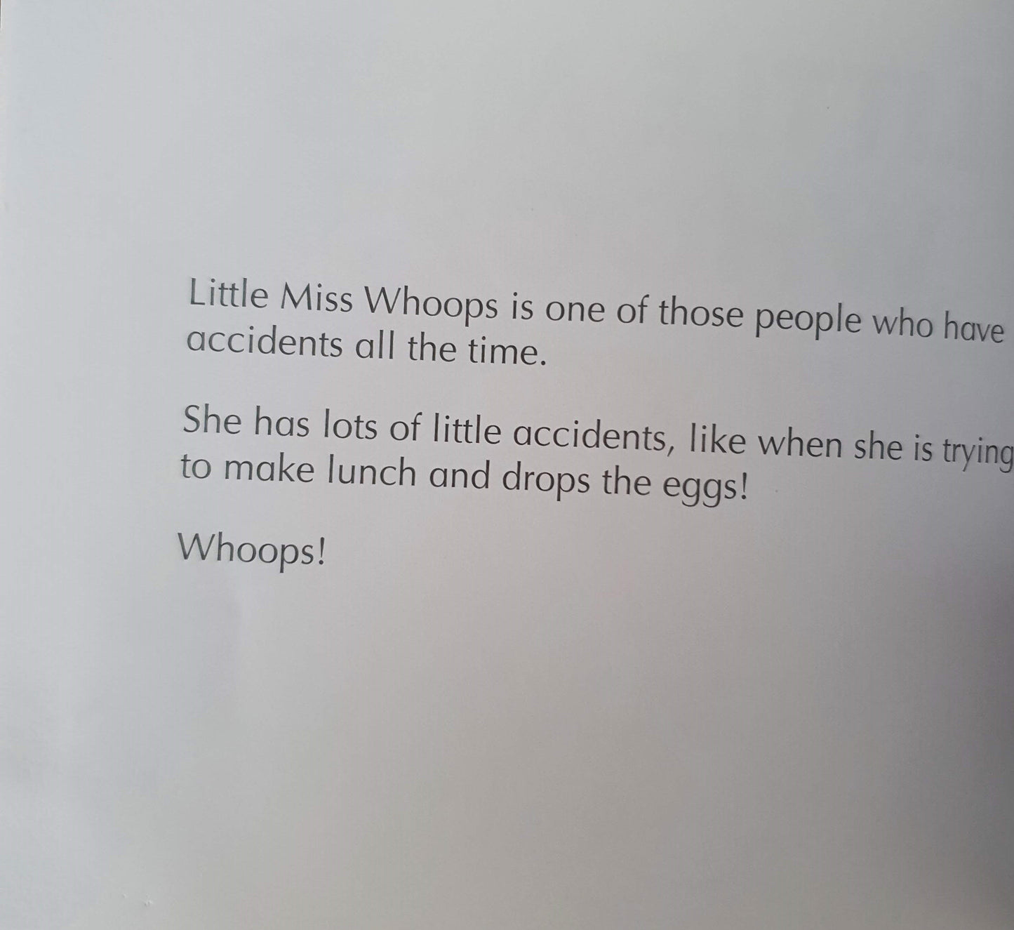Little Miss Woops Like New Mr Men/Little Miss  (6930287984825)