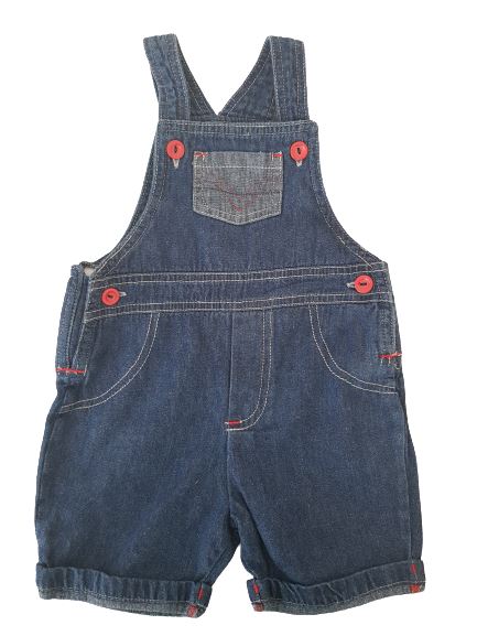 Navy Blue Jeans Dungree Wooliesbaby,6-12 months Wooliesbaby  (4612026335287)
