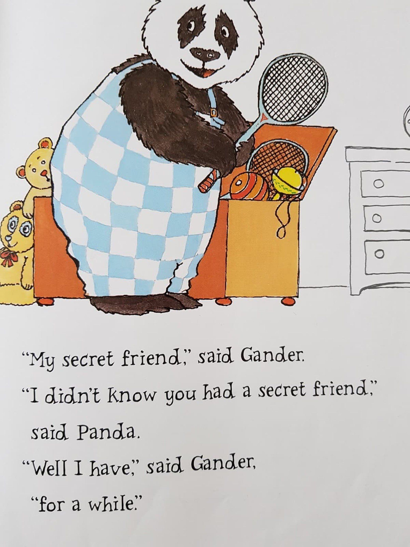 Panda and Gander - The Secret Friend Like New, 3+ Yrs Recuddles.ch  (6572956123321)