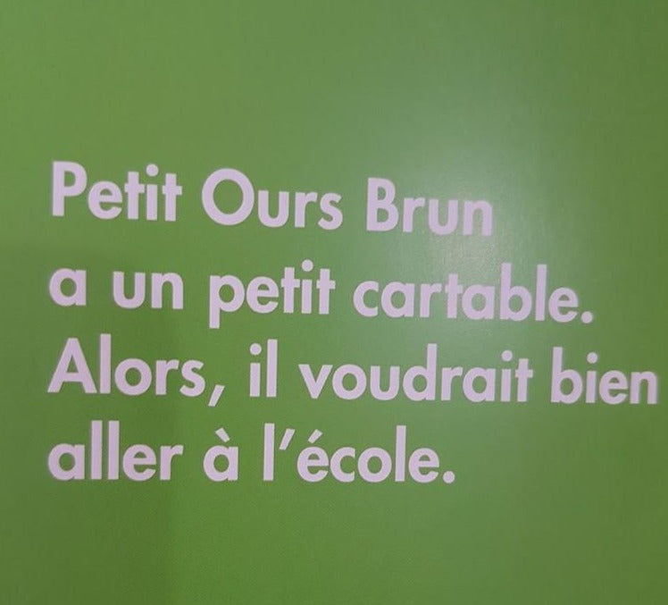 Petit Ours Brun veut aller à l'école Very Good Recuddles.ch  (6250201940153)