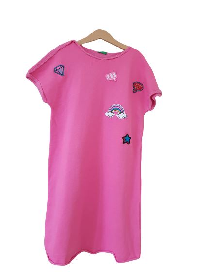 Pink summer dress Benetton, 10 yrs Benetton  (4602532069431)