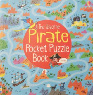 Pirate pocket Puzzle book Like New Usborne  (4620178522167)