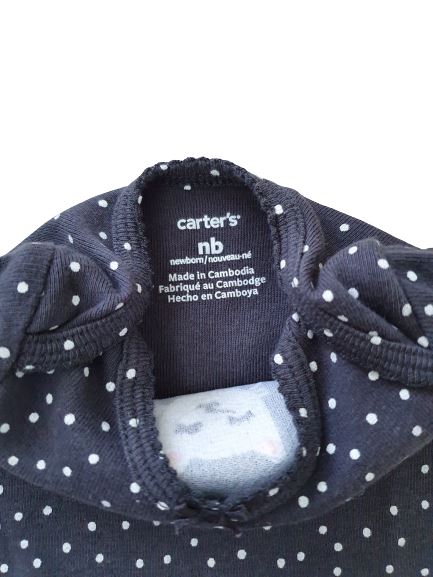 Polka Dot Bodysuit Carter's, 0-3 months Carter's  (4610898526263)