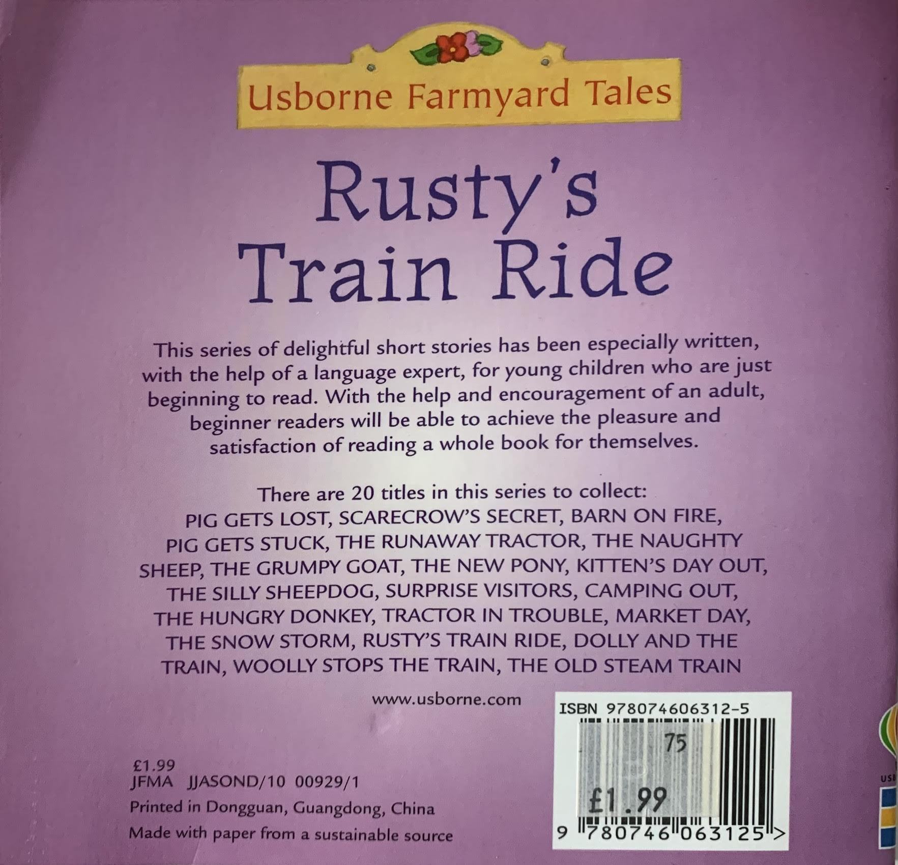 Rusty's Train Ride Like New Usborne  (6266662289593)